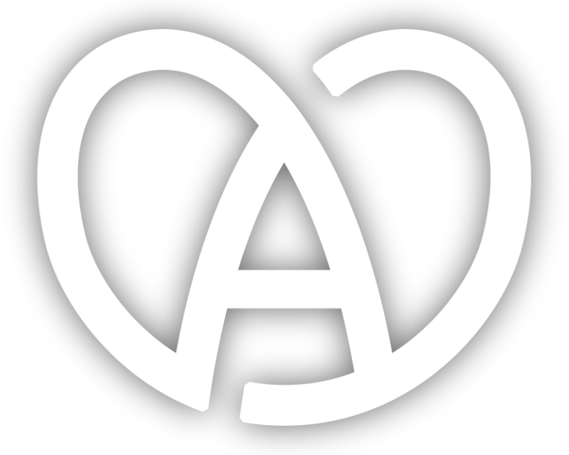 Le A Coeur blanc et transparent de la marque Alsace