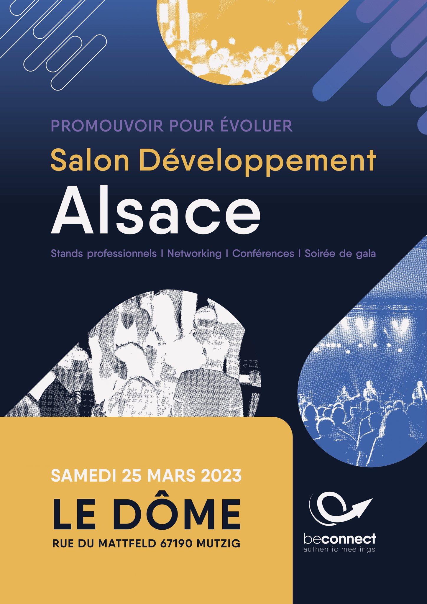 Affiche Salon Développement Alsace organisé par beconnect