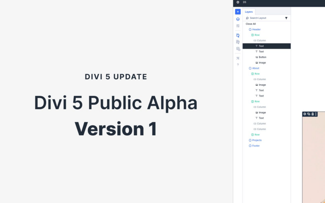Divi 5 Alpha 1 : Découvrez l’évolution et les nouvelles fonctionnalités de cette mise à jour.