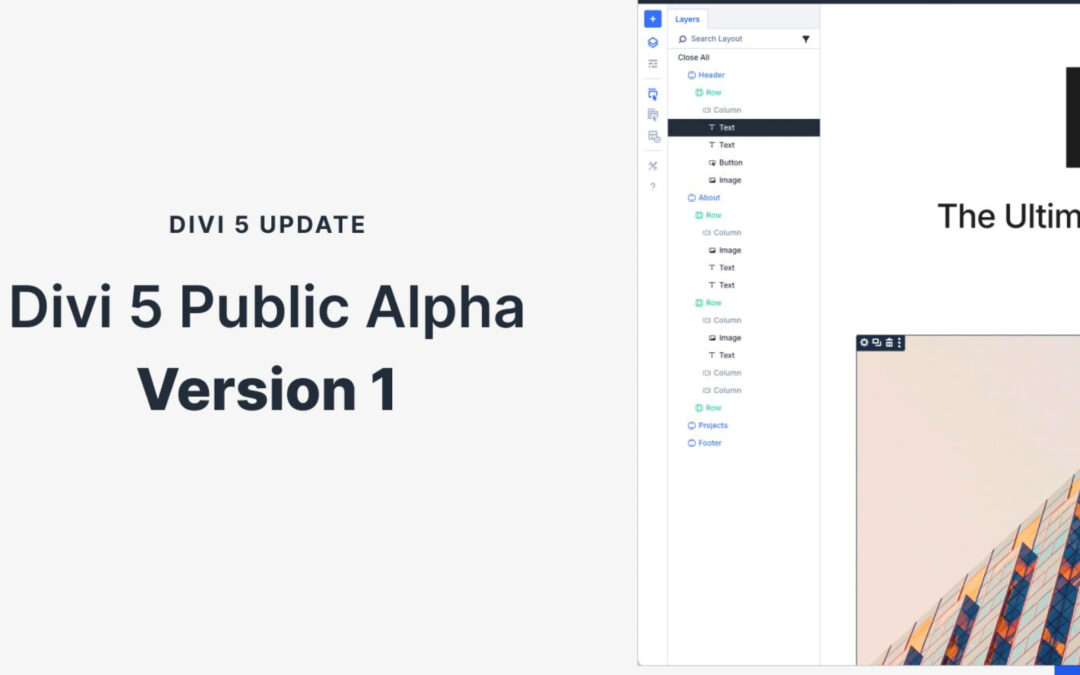 Divi 5 Alpha 1 : Découvrez l’évolution et les nouvelles fonctionnalités de cette mise à jour.